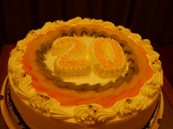 20周年慶蛋糕